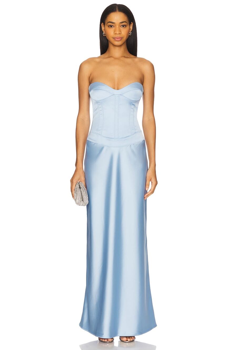 Anna October x REVOLVE Delancy Maxi Dress in Light Blue